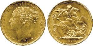 1 Sovereign United Kingdom of Great Britain and Ireland (1801-1922) Gold Victoria (1819 - 1901)