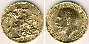 1 Sovereign United Kingdom of Great Britain and Ireland (1801-1922) Gold George V of the United Kingdom (1865-1936)