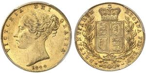 1 Sovereign United Kingdom of Great Britain and Ireland (1801-1922) Gold Victoria (1819 - 1901)