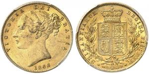 1 Sovereign United Kingdom of Great Britain and Ireland (1801-1922) Gold Victoria (1819 - 1901)