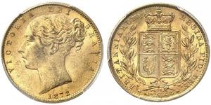 1 Sovereign United Kingdom of Great Britain and Ireland (1801-1922) Gold Victoria (1819 - 1901)