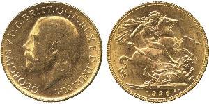 1 Sovereign United Kingdom of Great Britain and Ireland (1801-1922) Gold George V of the United Kingdom (1865-1936)