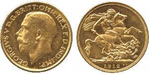 1 Sovereign United Kingdom of Great Britain and Ireland (1801-1922) Gold George V of the United Kingdom (1865-1936)