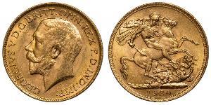 1 Sovereign United Kingdom of Great Britain and Ireland (1801-1922) Gold George V of the United Kingdom (1865-1936)