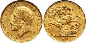 1 Sovereign United Kingdom of Great Britain and Ireland (1801-1922) Gold George V of the United Kingdom (1865-1936)