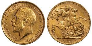 1 Sovereign United Kingdom of Great Britain and Ireland (1801-1922) Gold George V of the United Kingdom (1865-1936)