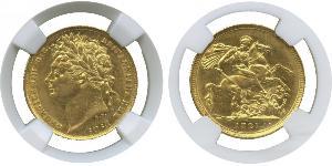 1 Sovereign United Kingdom of Great Britain and Ireland (1801-1922) Gold George IV (1762-1830)