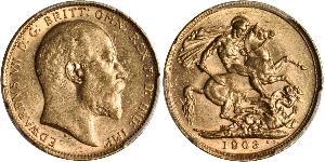 1 Sovereign United Kingdom of Great Britain and Ireland (1801-1922) Gold Edward VII (1841-1910)