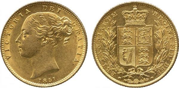 1 Sovereign United Kingdom of Great Britain and Ireland (1801-1922) Gold Victoria (1819 - 1901)