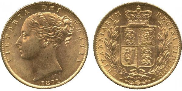 1 Sovereign United Kingdom of Great Britain and Ireland (1801-1922) Gold Victoria (1819 - 1901)