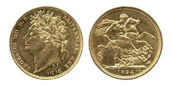 1 Sovereign United Kingdom of Great Britain and Ireland (1801-1922) Gold George IV (1762-1830)