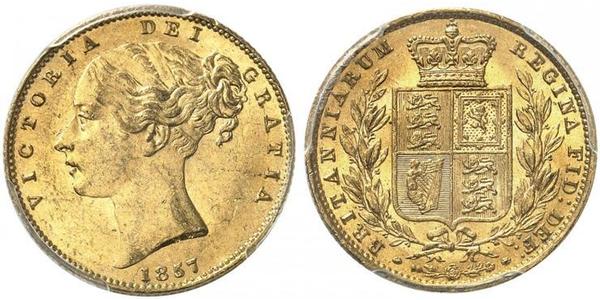 1 Sovereign United Kingdom of Great Britain and Ireland (1801-1922) Gold Victoria (1819 - 1901)