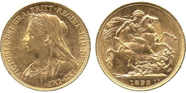 1 Sovereign United Kingdom of Great Britain and Ireland (1801-1922) Gold Victoria (1819 - 1901)