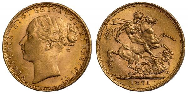 1 Sovereign United Kingdom of Great Britain and Ireland (1801-1922) Gold Victoria (1819 - 1901)