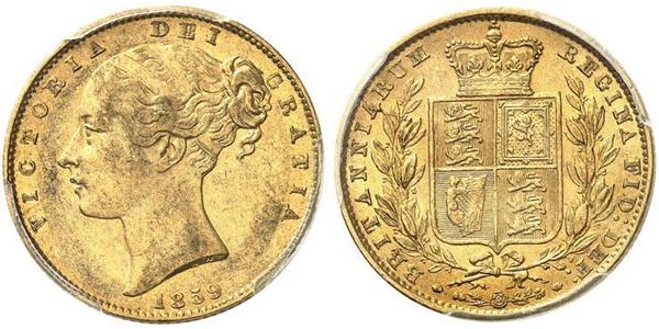 1 Sovereign United Kingdom of Great Britain and Ireland (1801-1922) Gold Victoria (1819 - 1901)