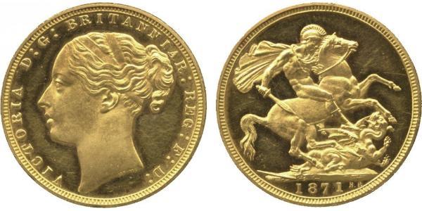 1 Sovereign United Kingdom of Great Britain and Ireland (1801-1922) Gold Victoria (1819 - 1901)