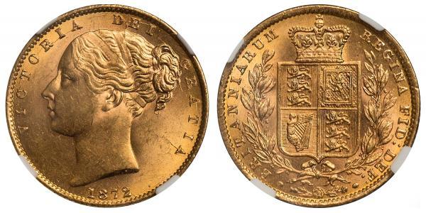 1 Sovereign United Kingdom of Great Britain and Ireland (1801-1922) Gold Victoria (1819 - 1901)