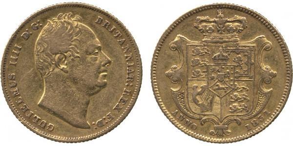1 Sovereign United Kingdom of Great Britain and Ireland (1801-1922) Gold William IV (1765-1837)