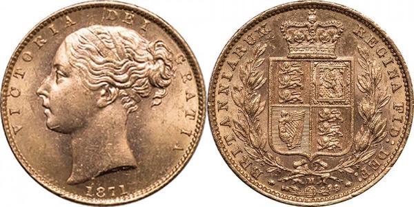 1 Sovereign United Kingdom of Great Britain and Ireland (1801-1922) Gold Victoria (1819 - 1901)