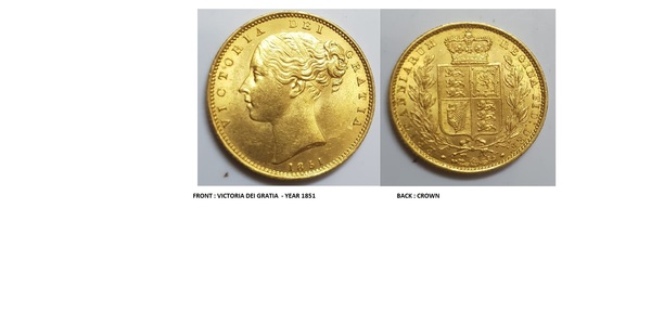 1 Sovereign United Kingdom of Great Britain and Ireland (1801-1922) Gold Victoria (1819 - 1901)