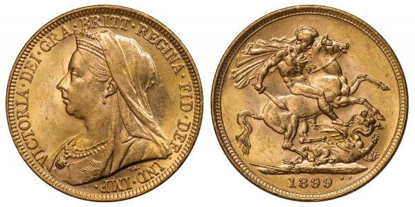 1 Sovereign United Kingdom of Great Britain and Ireland (1801-1922) Gold Victoria (1819 - 1901)