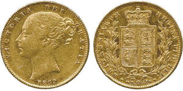 1 Sovereign United Kingdom of Great Britain and Ireland (1801-1922) Gold Victoria (1819 - 1901)