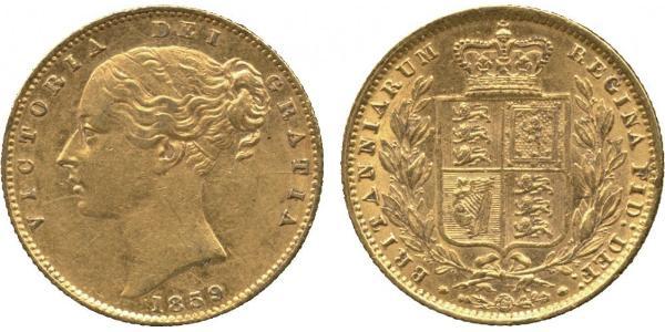 1 Sovereign United Kingdom of Great Britain and Ireland (1801-1922) Gold Victoria (1819 - 1901)