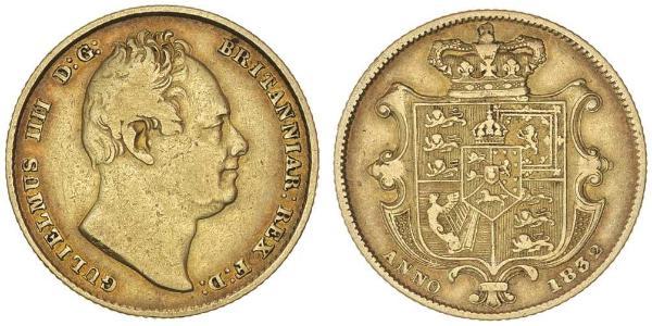 1 Sovereign United Kingdom of Great Britain and Ireland (1801-1922) Gold William IV (1765-1837)