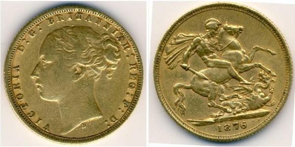 1 Sovereign United Kingdom of Great Britain and Ireland (1801-1922) Gold Victoria (1819 - 1901)