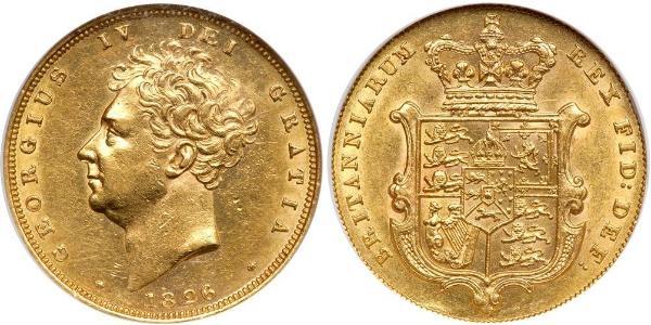 1 Sovereign United Kingdom of Great Britain and Ireland (1801-1922) Gold George IV (1762-1830)