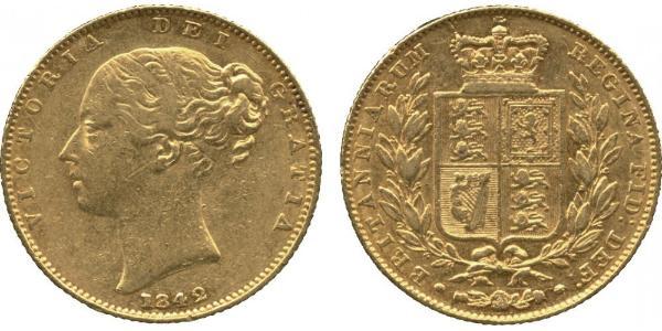 1 Sovereign United Kingdom of Great Britain and Ireland (1801-1922) Gold Victoria (1819 - 1901)