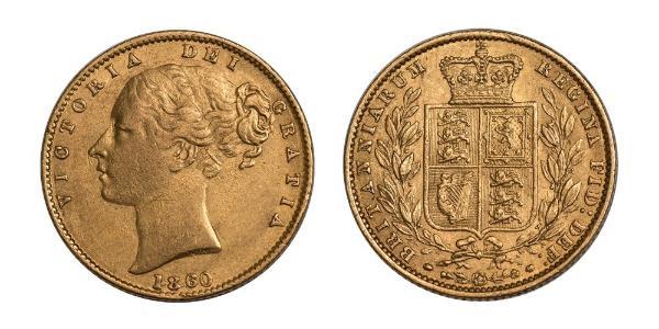 1 Sovereign United Kingdom of Great Britain and Ireland (1801-1922) Gold Victoria (1819 - 1901)