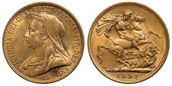 1 Sovereign United Kingdom of Great Britain and Ireland (1801-1922) Gold Victoria (1819 - 1901)