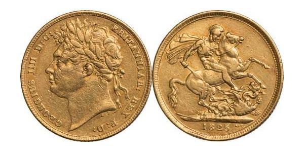 1 Sovereign United Kingdom of Great Britain and Ireland (1801-1922) Gold George IV (1762-1830)