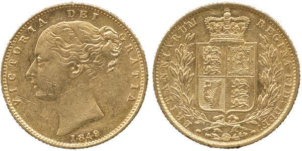 1 Sovereign United Kingdom of Great Britain and Ireland (1801-1922) Gold Victoria (1819 - 1901)