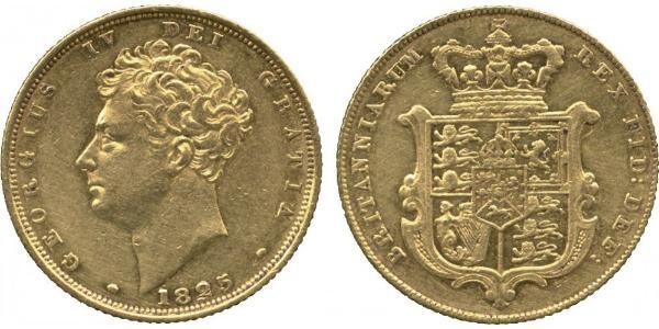 1 Sovereign United Kingdom of Great Britain and Ireland (1801-1922) Gold George IV (1762-1830)