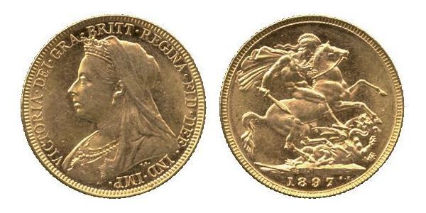 1 Sovereign United Kingdom of Great Britain and Ireland (1801-1922) Gold Victoria (1819 - 1901)