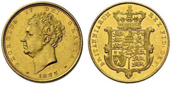 1 Sovereign United Kingdom of Great Britain and Ireland (1801-1922) Gold George IV (1762-1830)