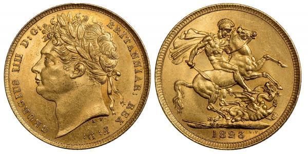 1 Sovereign United Kingdom of Great Britain and Ireland (1801-1922) Gold George IV (1762-1830)