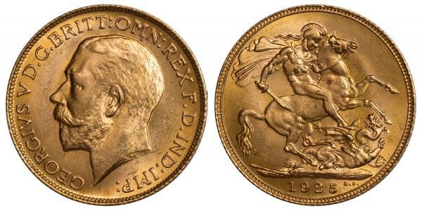 1 Sovereign United Kingdom of Great Britain and Ireland (1801-1922) Gold George V of the United Kingdom (1865-1936)