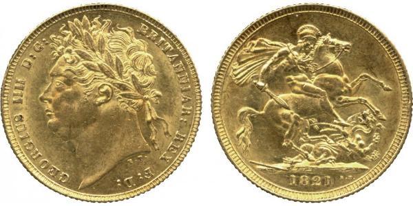 1 Sovereign United Kingdom of Great Britain and Ireland (1801-1922) Gold George IV (1762-1830)