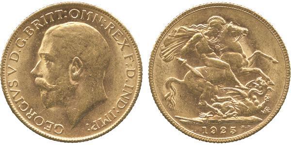 1 Sovereign United Kingdom of Great Britain and Ireland (1801-1922) Gold George V of the United Kingdom (1865-1936)