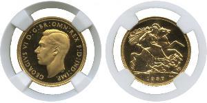 1 Sovereign Vereinigtes Königreich (1922-) Gold Georg VI (1895-1952)