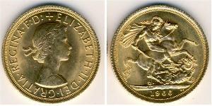 1 Sovereign Vereinigtes Königreich (1922-) Gold Elizabeth II (1926-2022)