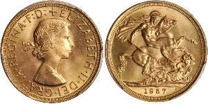 1 Sovereign Vereinigtes Königreich (1922-) Gold Elizabeth II (1926-2022)