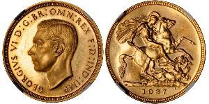 1 Sovereign Vereinigtes Königreich (1922-) Gold Georg VI (1895-1952)