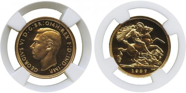1 Sovereign Vereinigtes Königreich (1922-) Gold Georg VI (1895-1952)