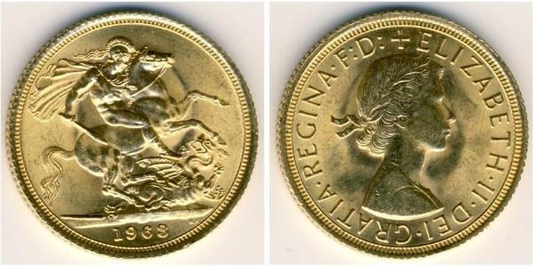1 Sovereign Vereinigtes Königreich (1922-) Gold Elizabeth II (1926-2022)