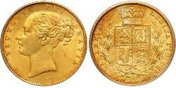 1 Sovereign Vereinigtes Königreich von Großbritannien und Irland (1801-1922) Gold Victoria (1819 - 1901)