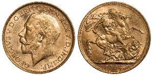 1 Sovereign Vereinigtes Königreich von Großbritannien und Irland (1801-1922) Gold George V (1865-1936)